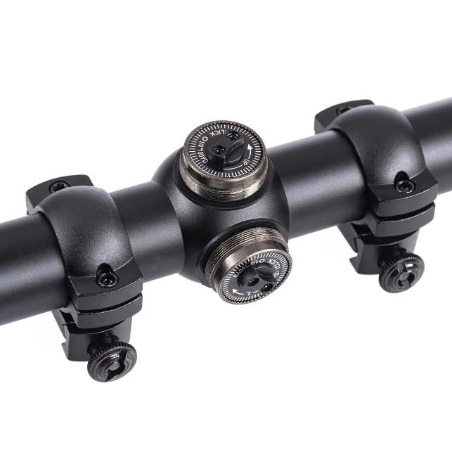 Sharpshooter 4-12x40 Adjustable Objective Scope & Ring Combo