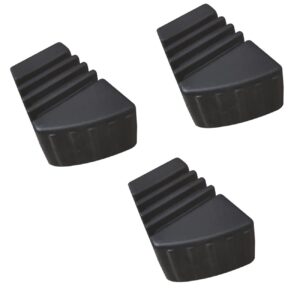 TUOREN 3/Pack Drum kit Rubber Feet Rack Stand Rubber Feet Drum Leg Protectors for Percussion Parts (Small - C)