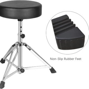 TUOREN 3/Pack Drum kit Rubber Feet Rack Stand Rubber Feet Drum Leg Protectors for Percussion Parts (Small - C)