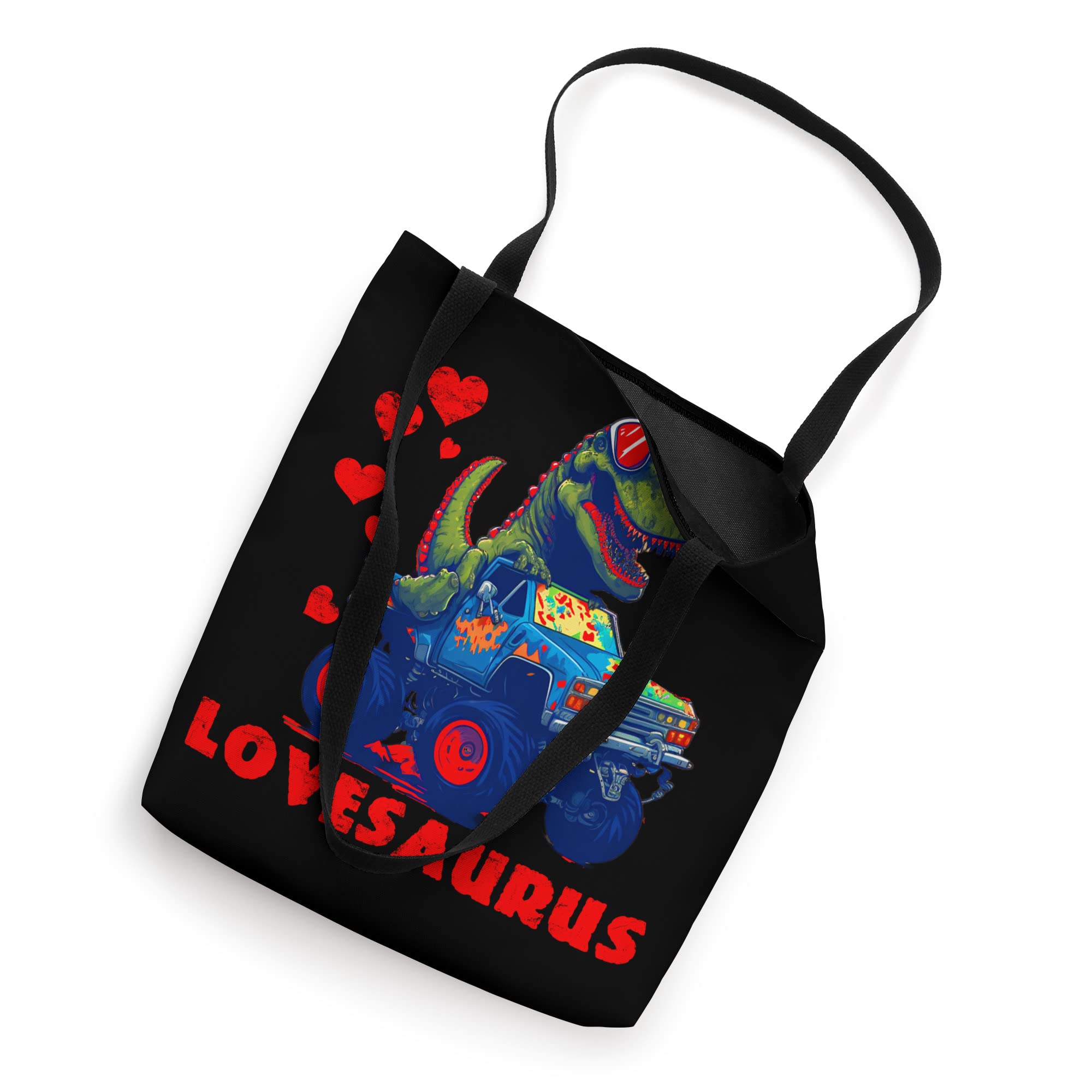 Valentines Day Dinosaur T-Rex Boys Valentine Kids Lovesaurus Tote Bag