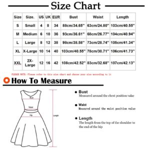 Dresses for Women St. Patrick's Day Sleeveless R-Neck Printing Vintage Gown Party Retro Swing Halter Dress Green