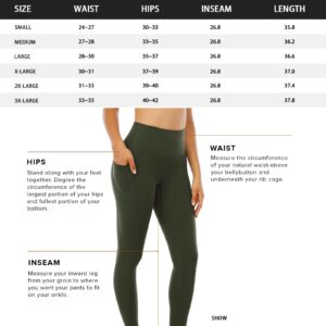 CHRLEISURE Leggings with Pockets for Women, High Waisted Tummy Control Workout Yoga Pants(5 Packs, Black,Gray,Green,Purple,Cassis, S)