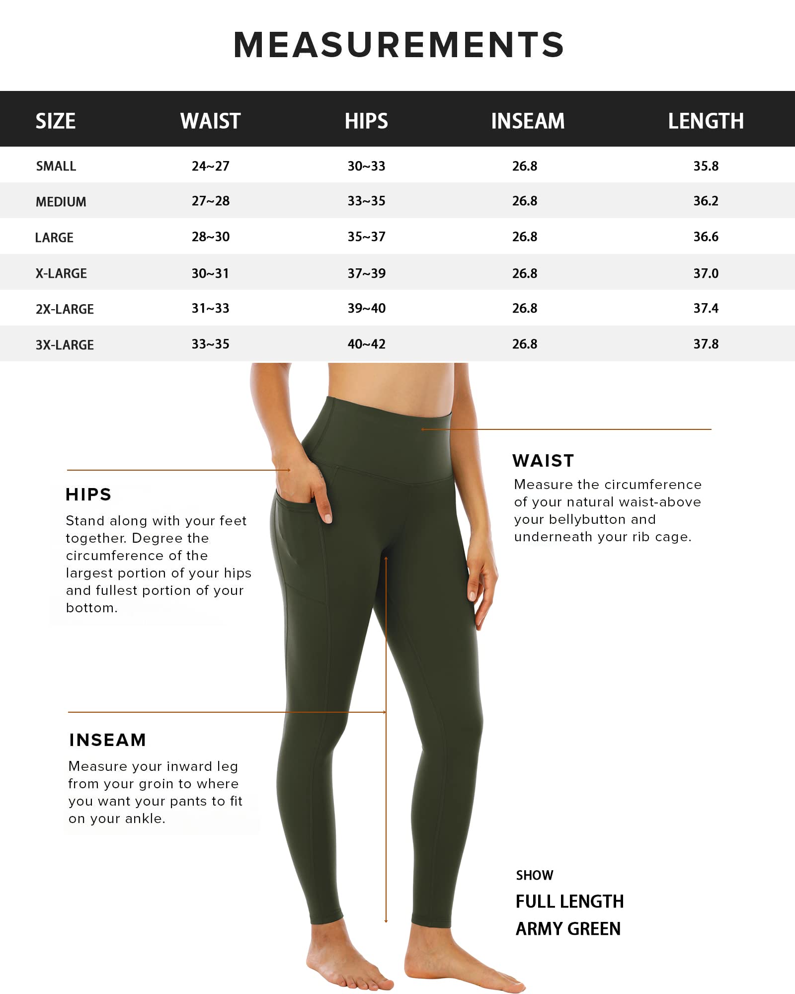 CHRLEISURE Leggings with Pockets for Women, High Waisted Tummy Control Workout Yoga Pants(5 Packs, Black,Gray,Green,Purple,Cassis, S)