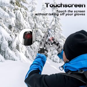 ONESING Ski Gloves Men Snowboard Gloves Waterproof Touchscreen Gloves Warm Winter Snow Gloves for Men Women Cold Weather