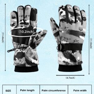 ONESING Ski Gloves Men Snowboard Gloves Waterproof Touchscreen Gloves Warm Winter Snow Gloves for Men Women Cold Weather