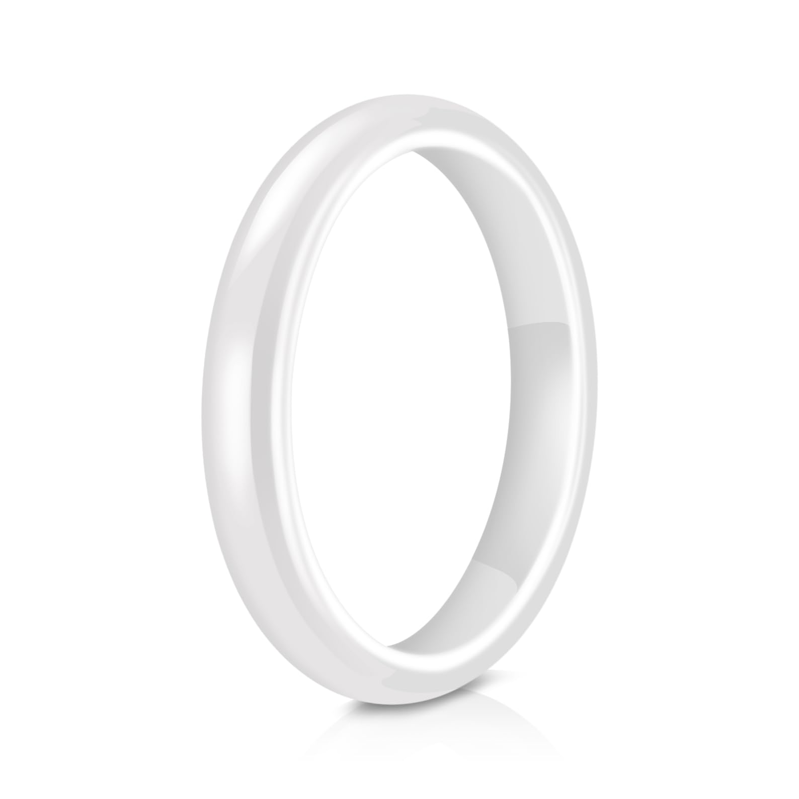 Truly Alpha Ceramic Rings for Women - Classic Wedding Rings for Men & Woman | 3mm, Ceramic Ring Band | Ceramic Ring for Men | Wedding Bands for Her & Mens Rings | Mens Wedding Band Size 8