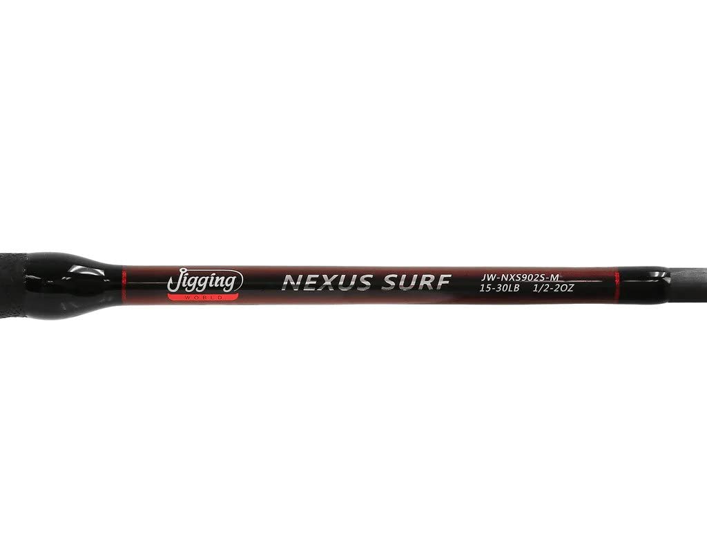 Jigging World Nexus Surf Spinning Rods (JW-NXS902S-M 9' Medium 15-30lb 1/2-2oz)