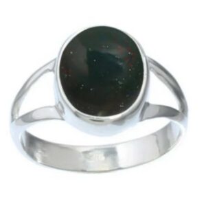 ring for women bloodstone gemstone pure 925 sterling silver jewelry handmade gift for her