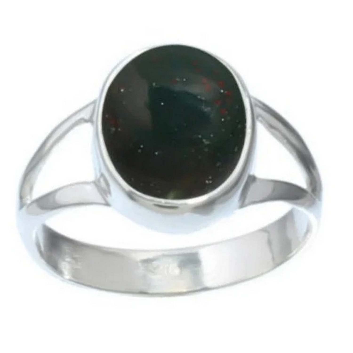 Ring For Women Bloodstone Gemstone Pure 925 Sterling Silver Jewelry Handmade Gift For Her