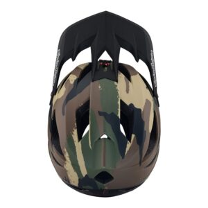 Troy Lee Designs Stage Signature Camo Full Face Bicycle Helmet for Max Ventilation Lightweight MIPS EPP EPS Racing Downhill DH BMX MTB - Adult Men Women (Army Green, XS/SM)