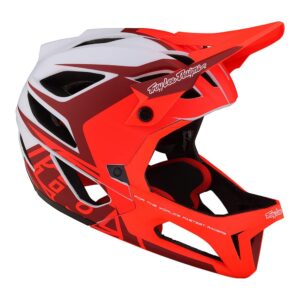 Troy Lee Designs Stage Valence Full Face Bicycle Helmet for Max Ventilation Lightweight MIPS EPP EPS Racing Downhill DH BMX MTB - Adult Men Women (Red, XL/XXL)