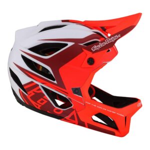 Troy Lee Designs Stage Valence Full Face Bicycle Helmet for Max Ventilation Lightweight MIPS EPP EPS Racing Downhill DH BMX MTB - Adult Men Women (Red, XL/XXL)