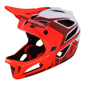 Troy Lee Designs Stage Valence Full Face Bicycle Helmet for Max Ventilation Lightweight MIPS EPP EPS Racing Downhill DH BMX MTB - Adult Men Women (Red, XL/XXL)