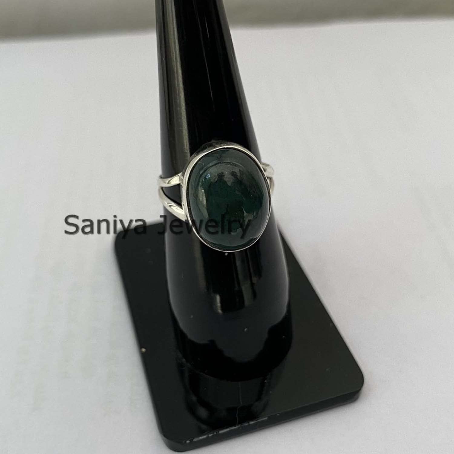 Ring For Women Bloodstone Gemstone Pure 925 Sterling Silver Jewelry Handmade Gift For Her