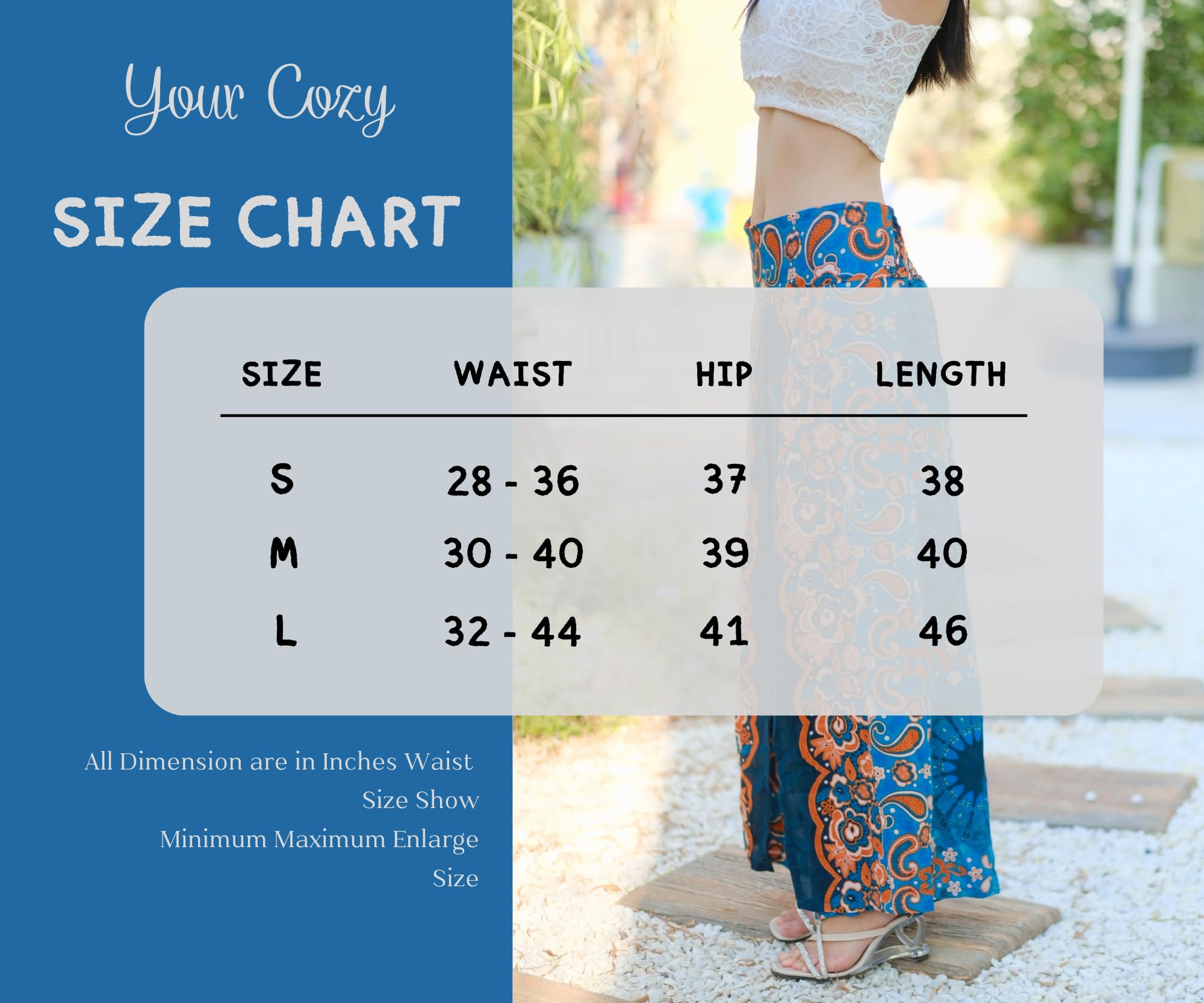 Your Cozy Harem Pants Yoga for Women Palazzo Beach Wear Wide Leg Boho Hippie Bohemian Aladdin Genie (Pink Blue Sunflower_S)