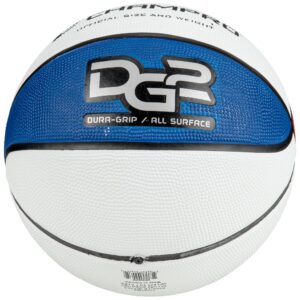 Champro Dura-Grip 230 Rubber Basketball, Women's Size 28.5, Red, White, and Blue