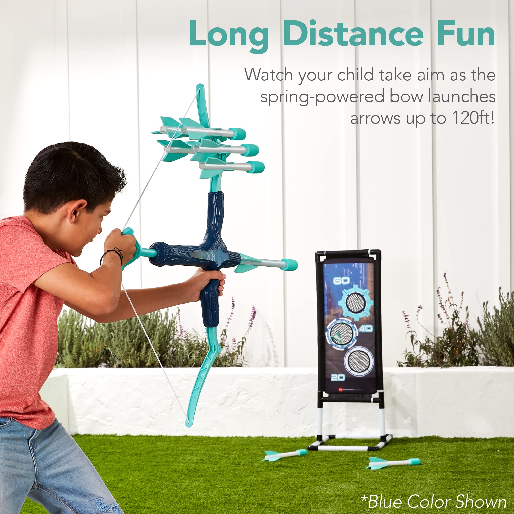 Best Choice Products Kids Bow & Arrow Set, Children's Play Archery Toy for Backyard, Outdoor Play, Hand-Eye Coordination w/ Target Stand, 12 Arrows, Quiver - Red