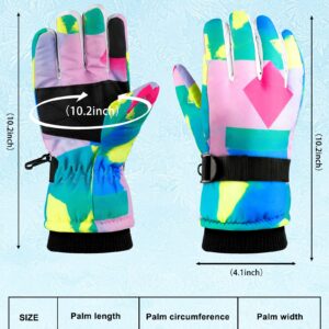 ONESING Ski Gloves Women -30°F Waterproof Winter Gloves Touchscreen Snow Gloves Women Men Warm Windproof Snowboard Gloves for Cold Weather