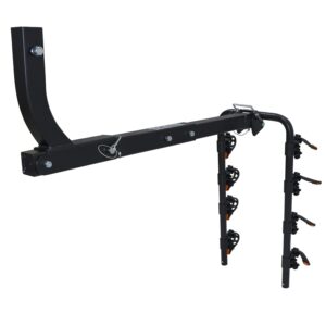 HongK- 4 Bike Rack Bicycle Carrier Hitch Mount w/ 2" Receiver for Car Truck SUV Transport [P/N:ET-TOOL045-A-BLACK]