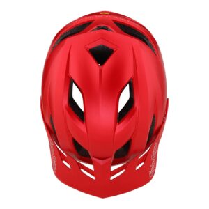 Troy Lee Designs Flowline Adult Bicycle Helmet MIPS EPP Lightweight Vented Adjustable Detachable Visor All Mountain Enduro, Gravel, Trail, BMX, Off-Road MTB (Apple, MD/LG)