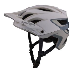 Troy Lee Designs A3 Uno Adult Bicycle Helmet MIPS EPP EPS Premium Lightweight 16 Vents 3-Way Adjustable Detachable Visor All Mountain Enduro, Gravel, Trail, BMX, Off-Road MTB (Light Gray, XS/SM)