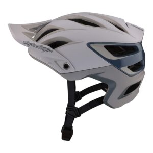 troy lee designs a3 uno adult bicycle helmet mips epp eps premium lightweight 16 vents 3-way adjustable detachable visor all mountain enduro, gravel, trail, bmx, off-road mtb (light gray, xs/sm)