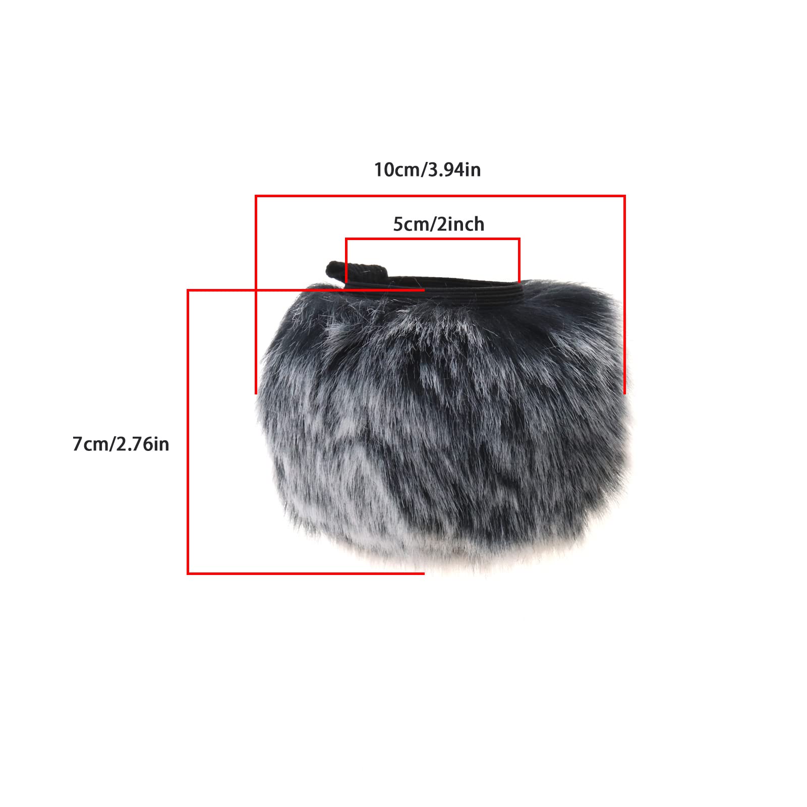 eMagTech Furry Recorder Windscreen Muff Replacement Compatible with Zoom H1n/H1 Handy Portable Digital Recorder Furry Microphone Windscreen 10x7cm/3.94x2.76inch