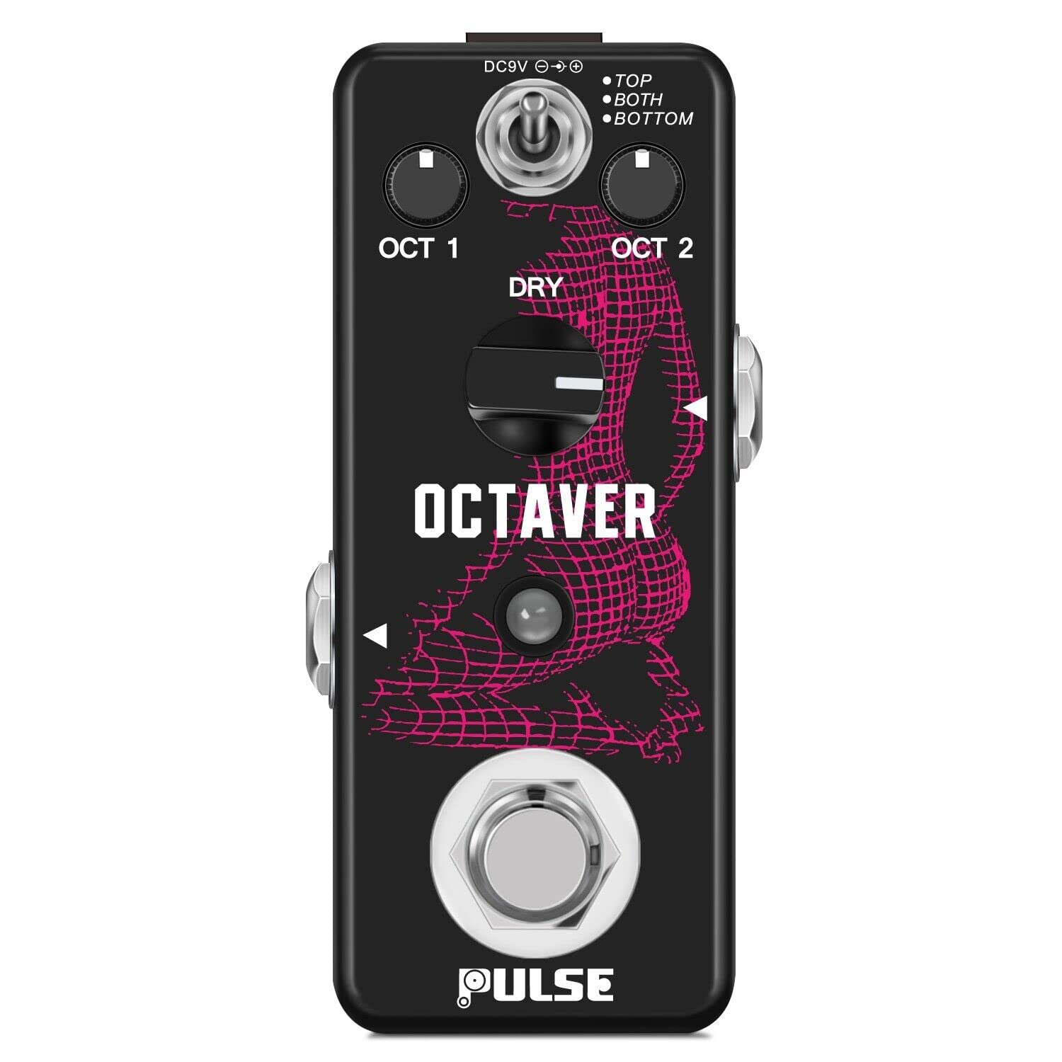 Pulse Technology Octaver 3 Mode Digital Micro Guitar Effect Pedal True Bypass