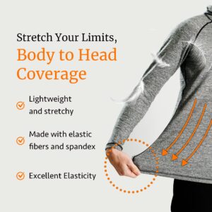 UpgradeWith HugU Heattech Workout Clothes Sportswear | Long Sleeve Workout Tops for Women | Gym Mens Thermal Shirt (M)