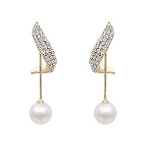 xudejun pearl earrings female s925 silver dangle earrings with drop pearl female earrings jewelry gold e133