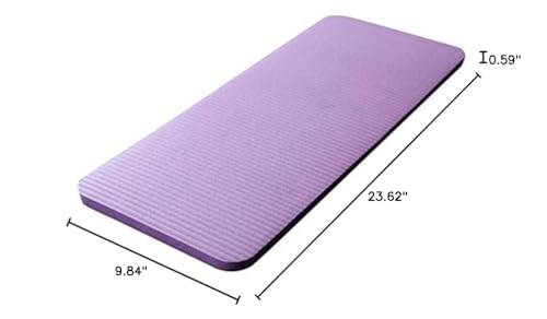 pizarra 15MM Thick Yoga Mat Comfort Foam Knee Elbow Pad Mats for Exercise Yoga Indoor Pads Fitness,Purple