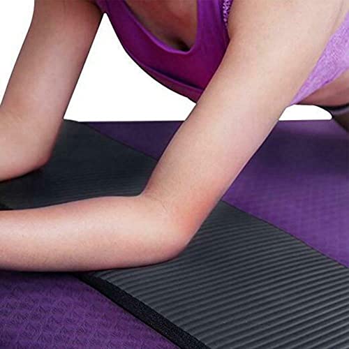 pizarra 15MM Thick Yoga Mat Comfort Foam Knee Elbow Pad Mats for Exercise Yoga Indoor Pads Fitness,Purple