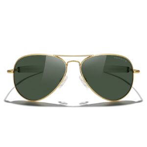 MERRY'S Classic Aviator Military Polarized Sunglasses for Men or Women S8562