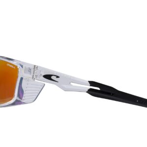 O'NEILL 9002 2.0 Polarized Men's Wrap Sunglasses, Sports Clear Crystal, 62 mm