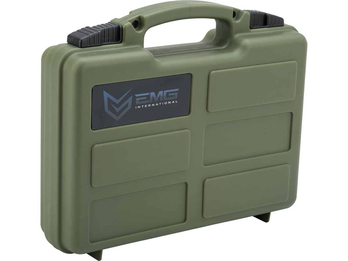 Evike EMG Collection Series Airsoft Pistol Case w/Customizable Grid Foam (Color: OD Green)