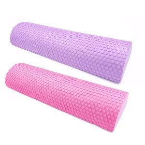 Half Round Yoga Foam Roller Block,Exercise EVA Roller Balance Pad Pilates Fitness Physical Gym Fitness Muscle Restoration(30cm,Blue)