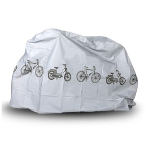 oukens waterproof bike cover, mountain bike dust cover thickened rainproof cover for motorcycle electric bike grey