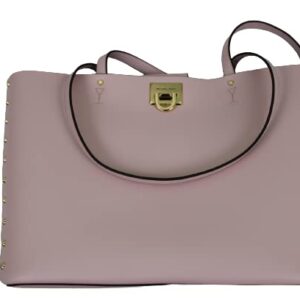 Michael Kors Women's Manhattan Smooth Leather Shoulder Tote Bag Powder Blush