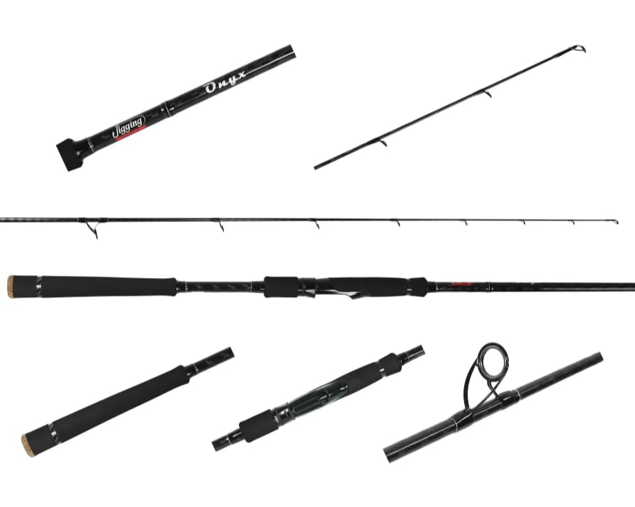 Jigging World Onyx Inshore Spinning Rod (JW-OX701S-H 7' Heavy 20-40lb 2-6oz)