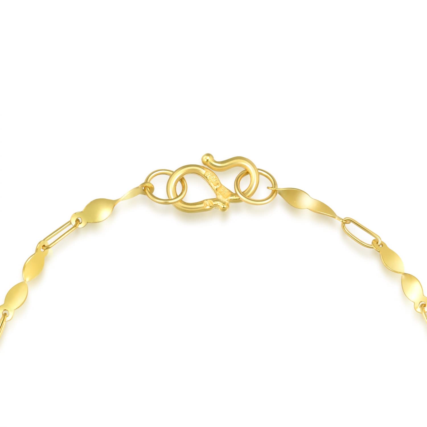 CHOW SANG SANG 999.9 24K Solid Gold Price-by-Weight 3.36g Gold Simple Modern Twisted Link Bracelet for Women 64726B | 6.6", (17 CM)