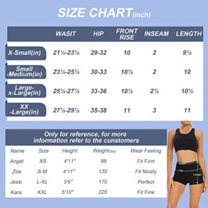 CAMPSNAIL Workout Biker Shorts Women - 3"/5"/8" High Waisted Tummy Control Spandex Booty Volleyball Shorts for Yoga Dance