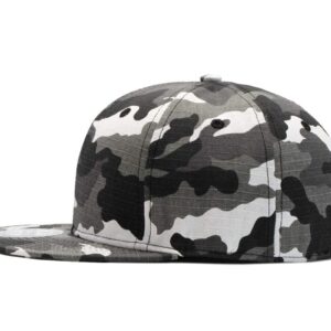 Gogobear Unisex USA Army Camouflage Flat Brim Snapback Hats Water-Resistant Baseball Cap with Adjustable