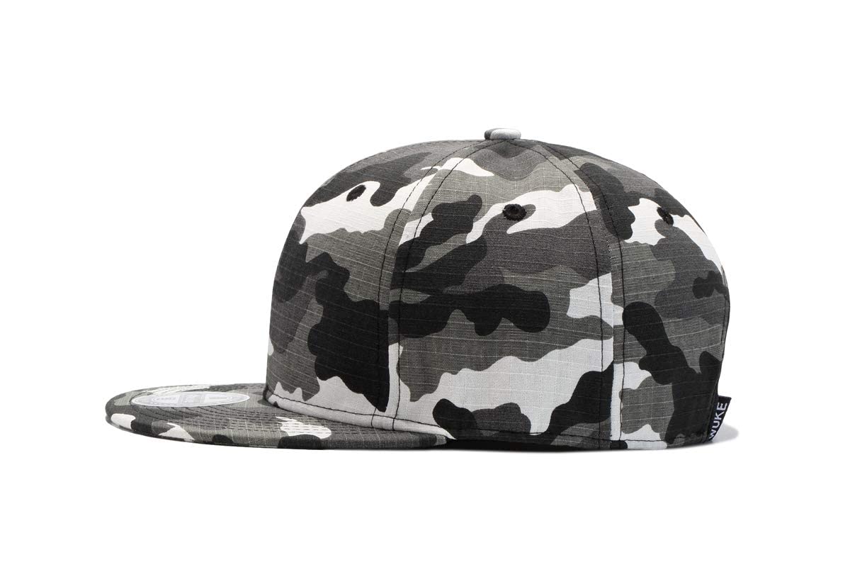 Gogobear Unisex USA Army Camouflage Flat Brim Snapback Hats Water-Resistant Baseball Cap with Adjustable