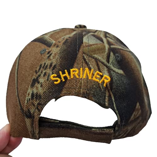 Shriner Ball Cap Hat Camouflage Embroidered Strapback