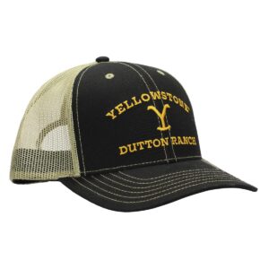 Yellowstone Dutton Ranch Logo Men's Black Foam Trucker Hat