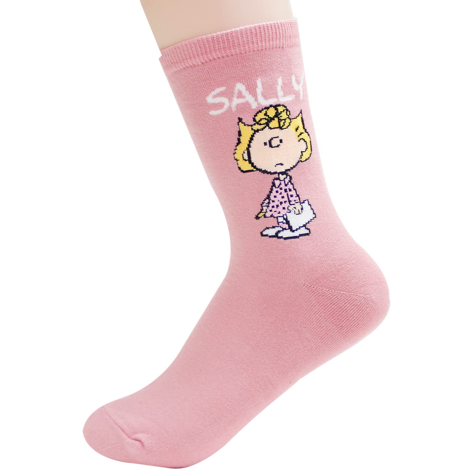 The Peanuts Snoopy Women and teen girls Licensed Socks Collection Socksense (Name_5pairs)