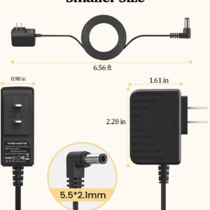 9V 850mA Adapter for Guitar Pedals Power Supply, Power Cord for BOSS Effects Pedal Roland Musical Instruments Distortion Casio Keyboard Charger, PSA-120S Center Negative Charging Cable Cord