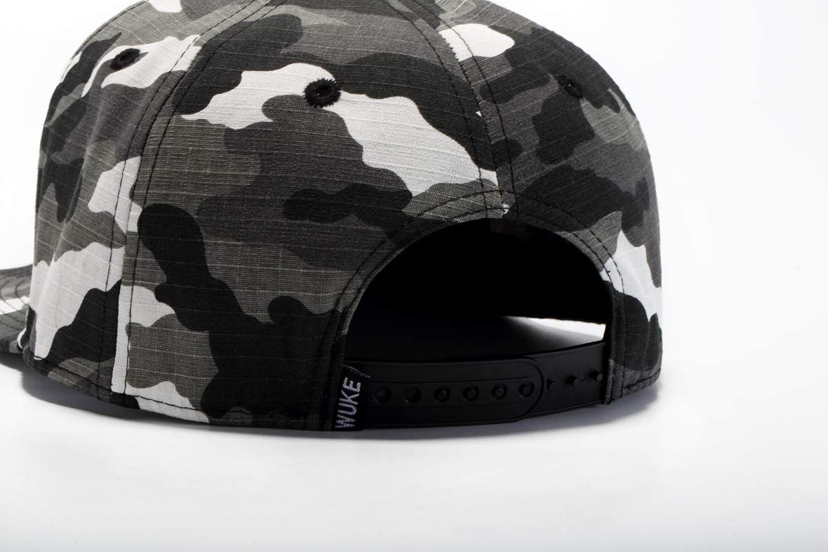 Gogobear Unisex USA Army Camouflage Flat Brim Snapback Hats Water-Resistant Baseball Cap with Adjustable