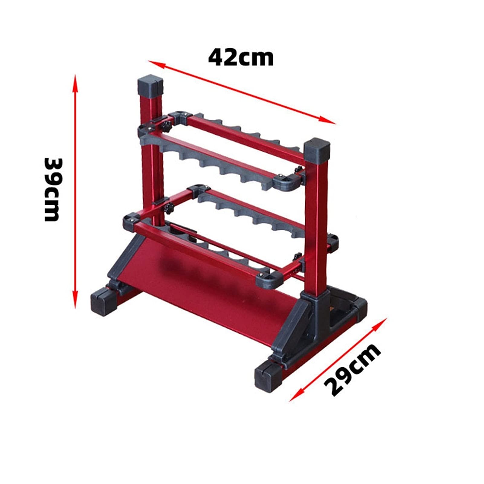 Vertical Fishing Rod Holder Fishing Rod Rack Holder Aluminum Alloy Fishing Rod Pole Bracket Display Stand Tackle for Fishing Rods Set Capacity Tool 12 Slots Wall Mounted Fishing Rod Rack ( Color : Big