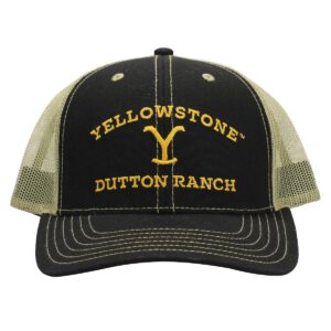 Yellowstone Dutton Ranch Logo Men's Black Foam Trucker Hat